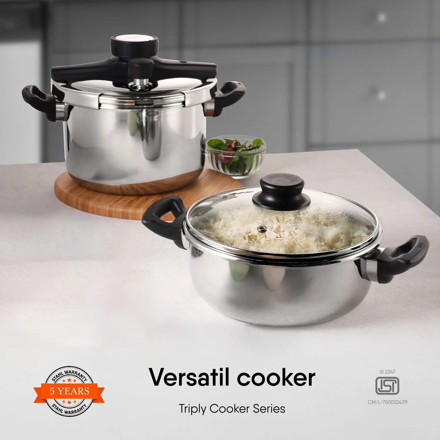 Stahl Xpress Triply Pressure Cooker