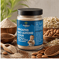 Sprouted Ragi Almond Flour | Healthyx Zone