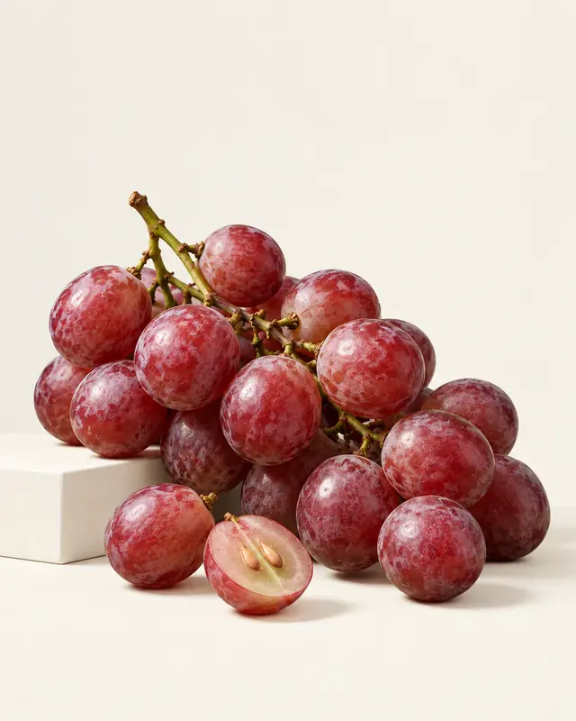 Red Globe Grapes (Seeded)-1 KG