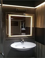 Square LED Touch Sensor Mirror For Washroom 05 Square LED Touch Sensor Mirror For Washroom 05