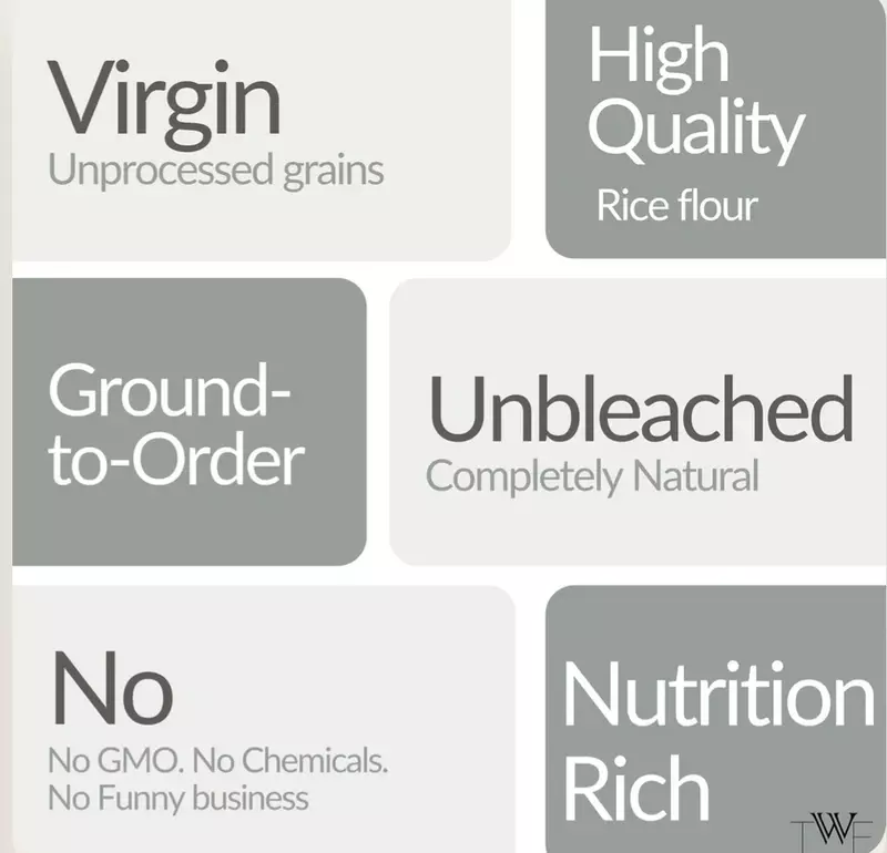 Virgin Rice Flour (Gluten Free) 1 Kg - TWF