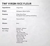 Virgin Rice Flour (Gluten Free) 1 Kg - TWF