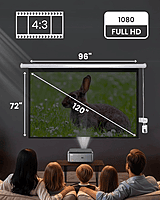 Projector Screen Motorized 16:9 with Auto USB Trigger – Elite Ultra HD 4K Matte White , Retractable, High-Definition for Home Theaters, Offices & Classrooms Projector Screen Motorized 16:9 with Auto USB Trigger – Elite Ultra HD 4K Matte White , Retractable, High-Definition for Home Theaters, Offices & Classrooms