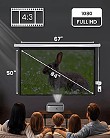 Projector Screen Motorized 16:9 with Auto USB Trigger – Elite Ultra HD 4K Matte White , Retractable, High-Definition for Home Theaters, Offices & Classrooms Projector Screen Motorized 16:9 with Auto USB Trigger – Elite Ultra HD 4K Matte White , Retractable, High-Definition for Home Theaters, Offices & Classrooms
