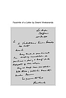 Vivekananda Writes to You