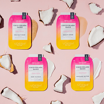 Pedi in a Box Deluxe 4 Step - Coco Colada Oasis Pedi in a Box Deluxe 4 Step - Coco Colada Oasis