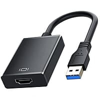 USB to HDMI Adapter, USB 3.0 to HDMI Cable Multi-Display Video Converter- PC Laptop, Desktop, Windows 7 8 10 (Black/sliver) USB to HDMI Adapter, USB 3.0 to HDMI Cable Multi-Display Video Converter- PC Laptop, Desktop, Windows 7 8 10 (Black/sliver)