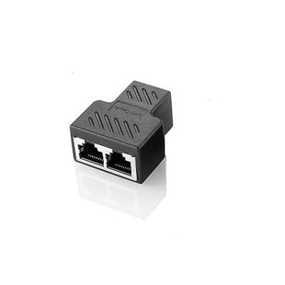 RJ45 Splitter Connectors Adapter 1X2 Ethernet Splitter Coupler Double Socket Hub Interface For Personal Computer, Laptop (Black) RJ45 Splitter Connectors Adapter 1X2 Ethernet Splitter Coupler Double Socket Hub Interface For Personal Computer, Laptop (Black)
