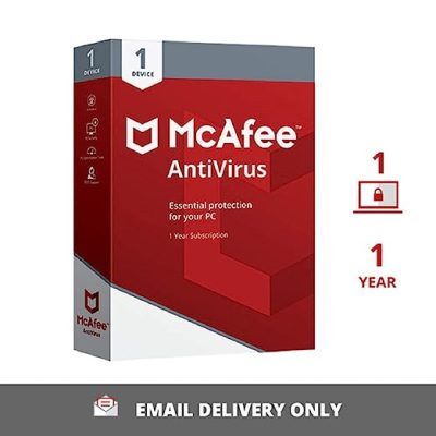 McAfee Antivirus For Window 1 User 1 Year (Email Delivery)