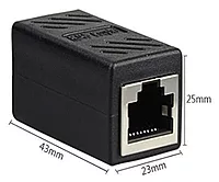 RJ45 Female to Female Ethernet Coupler ,Inline LAN Extender Adapter, Jointer for Cat7/Cat6/Cat5e Cable Extension