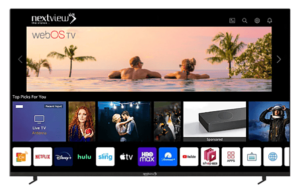 Nextview 75 Inch Smart LED TV UHD 4K webOS by LG WBNV4K075U