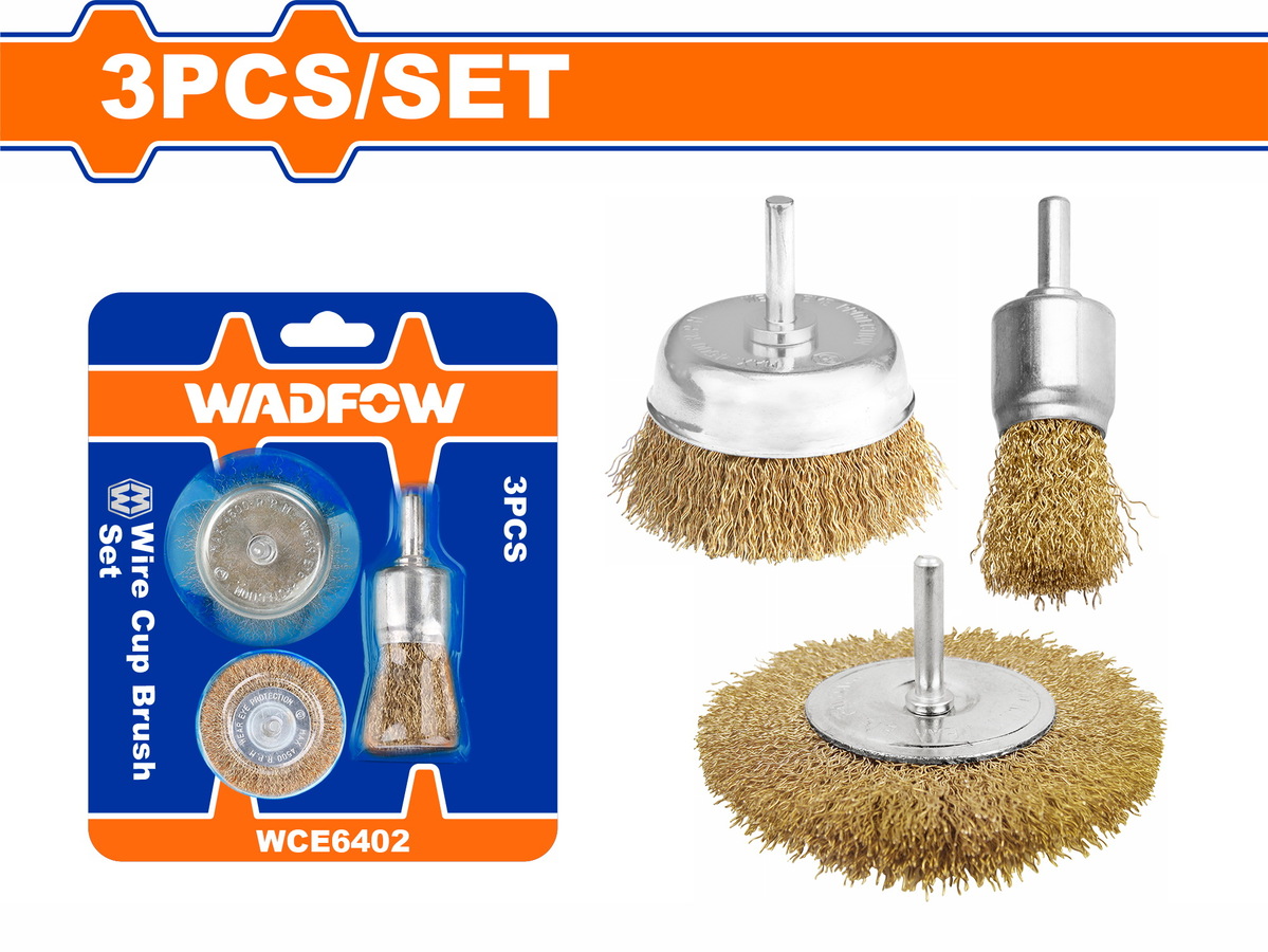 WADFOW 3 PCS Wire Brush Set WADFOW 3 PCS Wire Brush Set