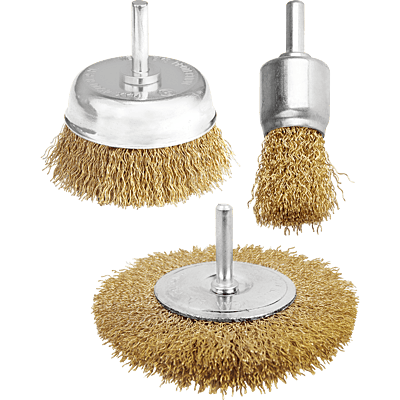 WADFOW 3 PCS WIRE BRUSH SET WCE6402 WADFOW 3 PCS WIRE BRUSH SET WCE6402