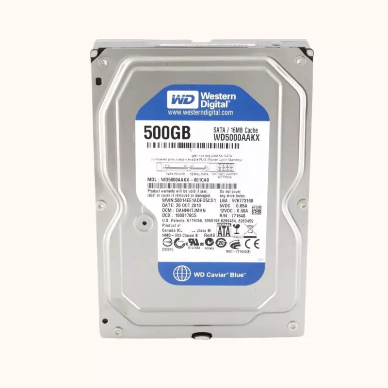 WD, 500GB, Hard Disk