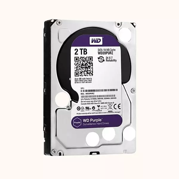 WD Purple 2TB  Hard Disk Drive (WD20PURZ )