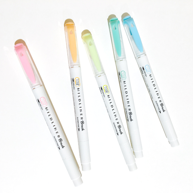 Zebra Mildliner Brush 5 colors Set WFT8-5C-N