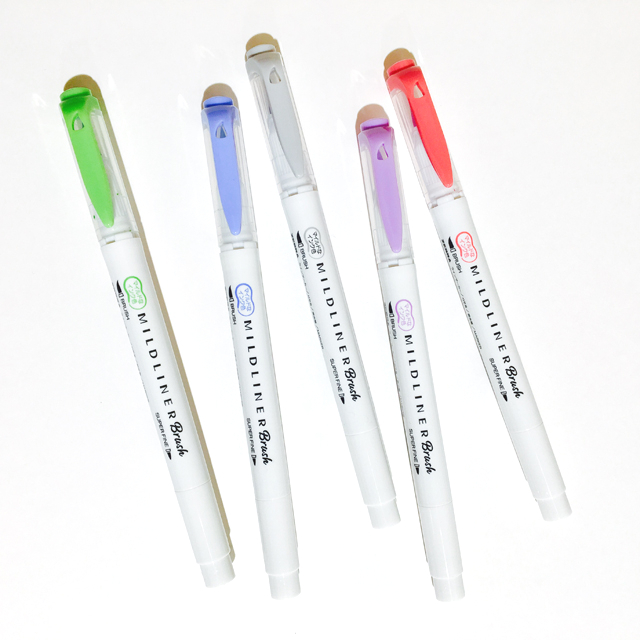 Zebra Mildliner Brush 5 colors Set WFT8-5C-NC-N