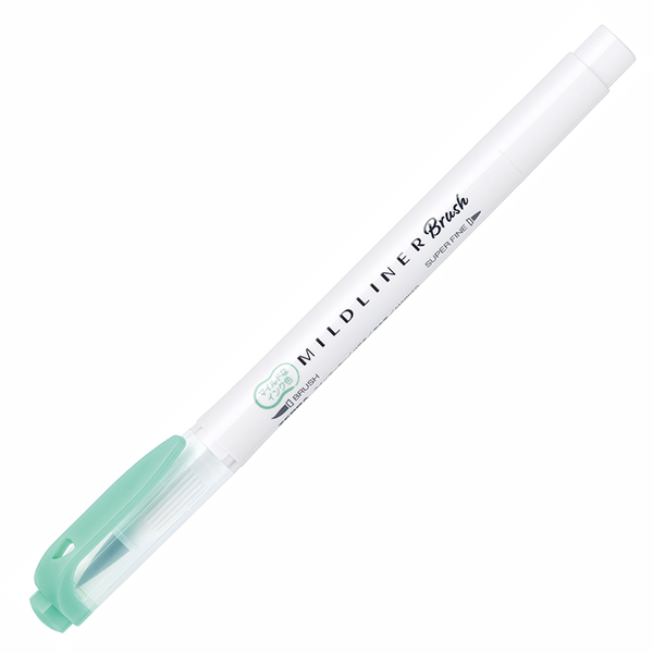 Zebra Mildliner Brush Mild Blue Green