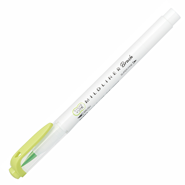 Zebra Mildliner Brush Mild Citrus Green
