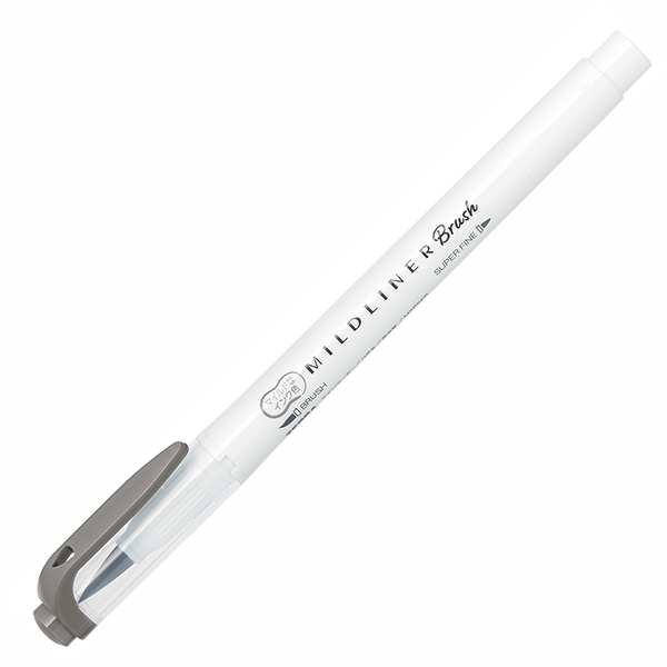 Zebra Mildliner Brush Mild Dark Gray