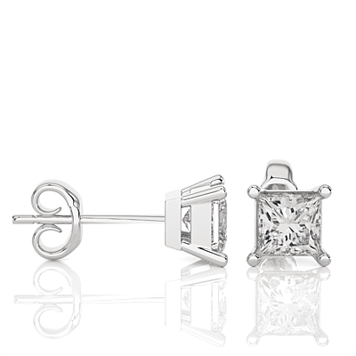 Tara Square Spark – Diamond Studs