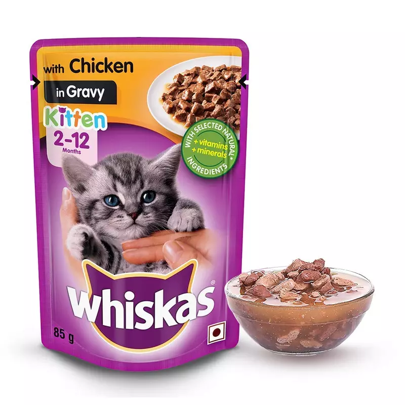 Whiskas Chicken in Gravy Junior Kitten Wet Food