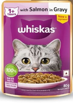 Whiskas Salmon in Gravy Adult Cat Wet Food