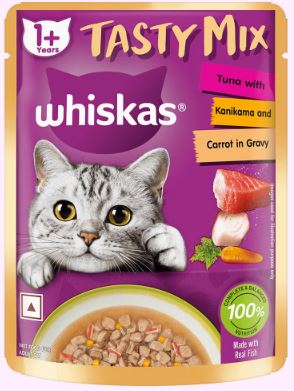 Whiskas Tasty Mix Tuna Kanikama Carrot in Gravy Adult Cat Dry Food