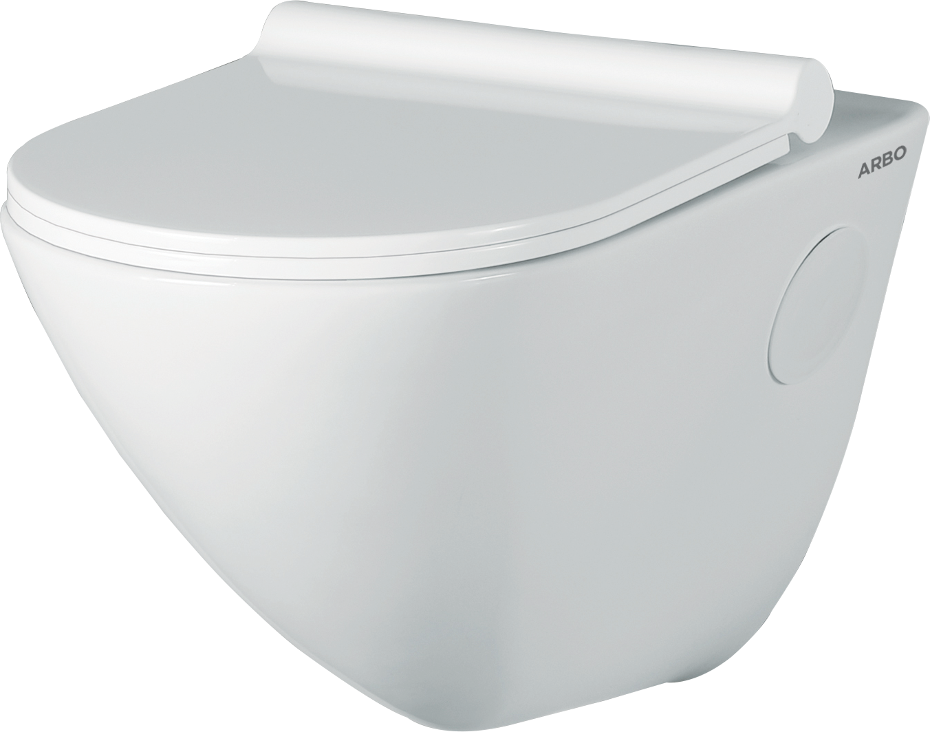 Elite Rimless Wall Hung Closet With Soft Close Seat Cover, Hinges, Accessories Set