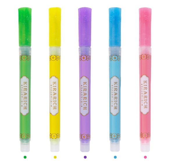 Zebra Kirarich Shining Highlighter 5 color set