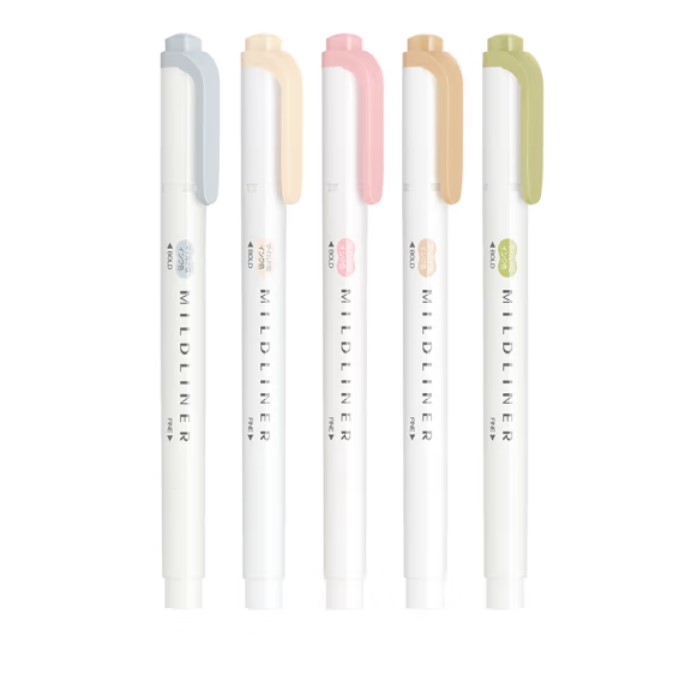 Zebra Mildliner 5 Color Set WKT7-5C-NTC