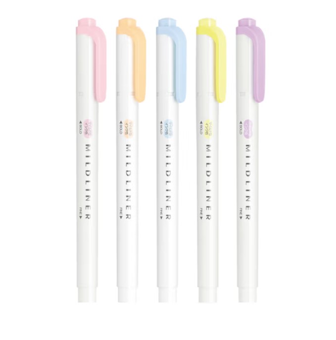 Zebra Mildliner 5 Color Set WKT7-5C-YC