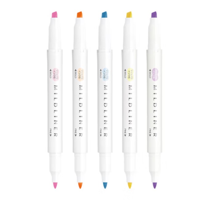 Zebra Mildliner 5 Color Set WKT7-5C-YC