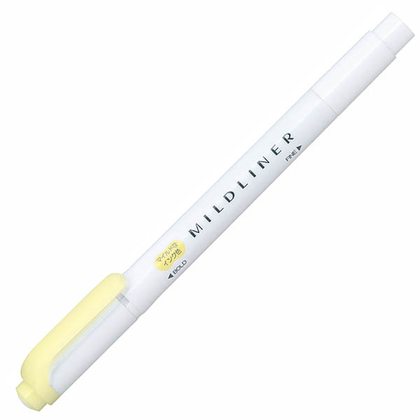 Zebra Midliner Mild Yellow WKT7-MY
