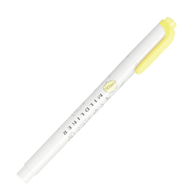 Zebra Mildliner White Series Mild Sherbet Yellow