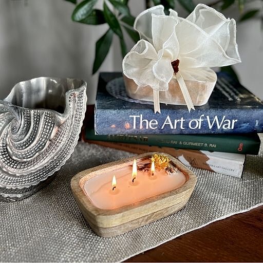 WOODEN BOAT CANDLE