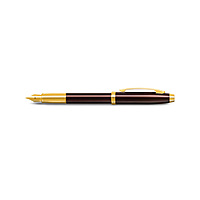 Sheaffer 100 9370 Glossy Coffee Brown with PVD Gold-Tone Trim Fountain Pen – Medium Nib