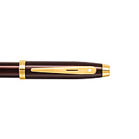 Sheaffer 100 9370 Glossy Coffee Brown with PVD Gold-Tone Trim Ballpoint Pen