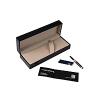 Sheaffer 100 9370 Glossy Coffee Brown with PVD Gold-Tone Trim Fountain Pen – Medium Nib