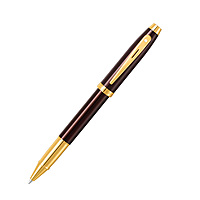 Sheaffer 100 9370 Glossy Coffee Brown with PVD Gold-Tone Trim Rollerball Pen