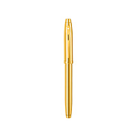 Sheaffer 100 9372 Glossy PVD Gold with PVD Gold Trim Fountain Pen – Medium Nib
