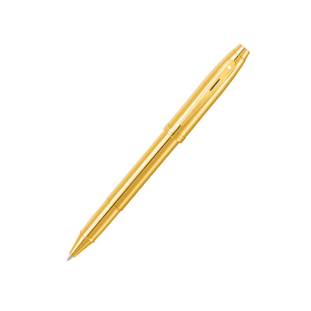 Sheaffer 100 9372 Glossy PVD Gold with PVD Gold Trim Rollerball Pen