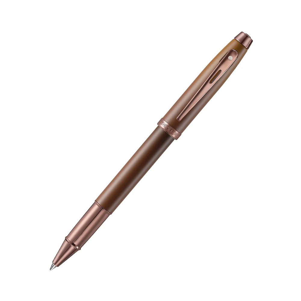 Sheaffer 100 9374 Coffee Edition Matt Brown with Regal Brown PVD Trims Rollerball Pen