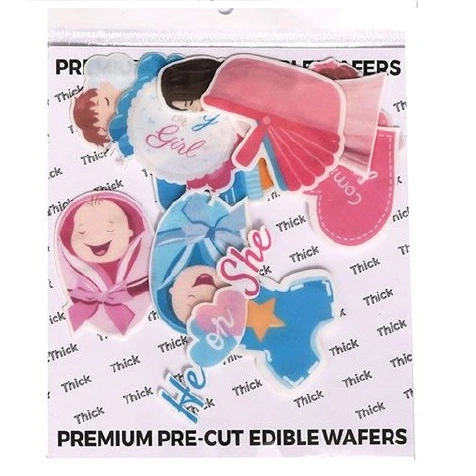 Edible wafer cuts WPC061