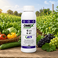 OMEX K41 – High-Potassium Foliar Fertilizer (N 3% + K₂O 41% + MgO 2.5% + S 7.3%) | Vetrivel Agro Services