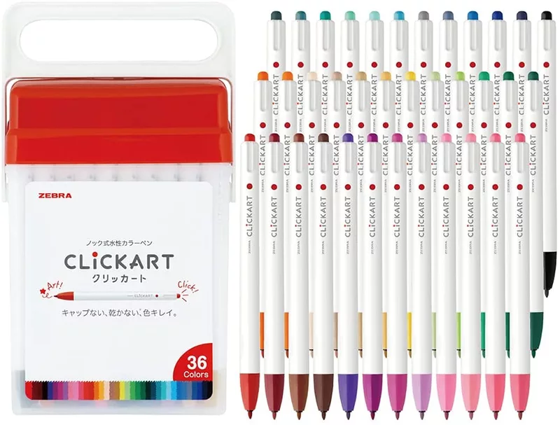Zebra Click cart 36 color set