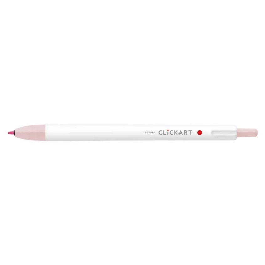 Zebra Click Art Powder Pink