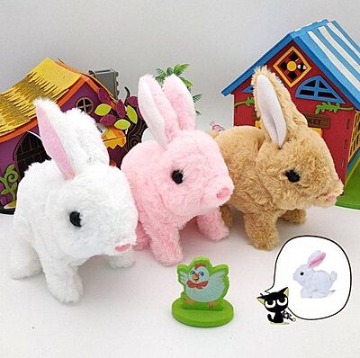 Walking and Talking Rabbit ( Pack of 1) (Colour :White)