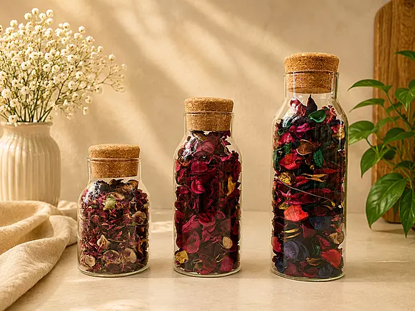 Borosil crystal jar square shape