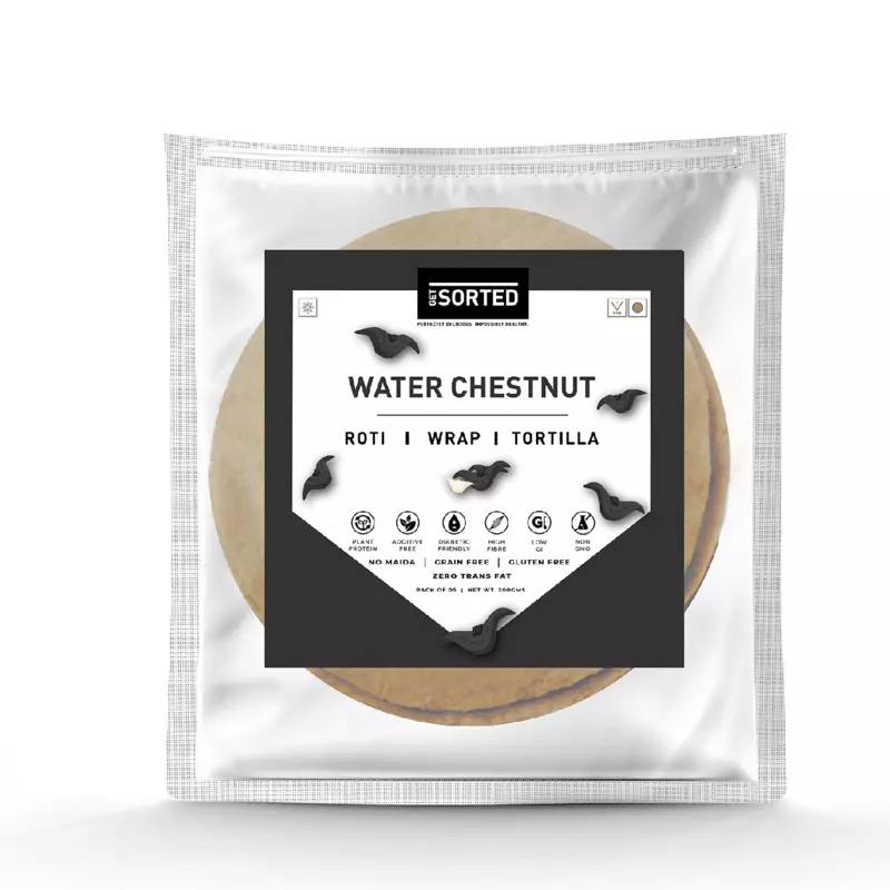Water Chestnut Roti (Pack Of 5) | 5 Gms Net Carbs